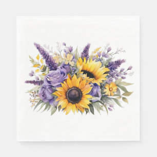 Sunflower Floral Napkins