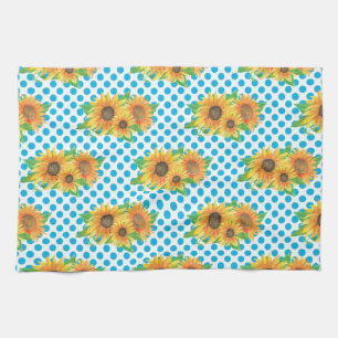 Sunflower Floral Outfits Kitchen Towel
