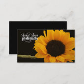 Sunflower Floral Photographer Business Card (Front/Back)