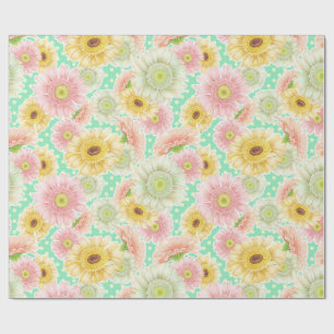 Sunflower Floral Wrapping Paper