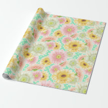 Sunflower Floral Wrapping Paper