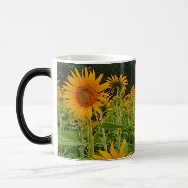 Sunflower flower color morph mug  (Left)