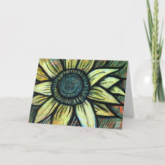 Sunflower flower earth day Sunflowers Art          Card