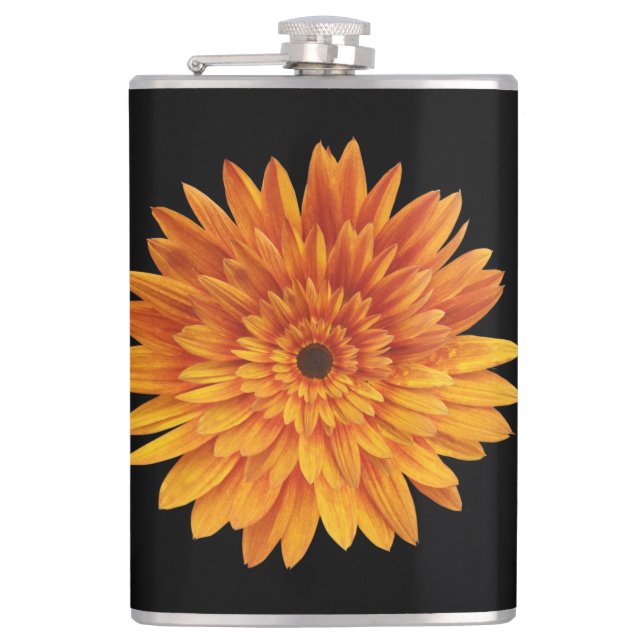 sunflower flower flowers    flask (Front)