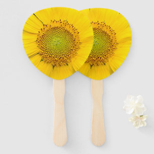 Sunflower Flower Photography Hand Fan