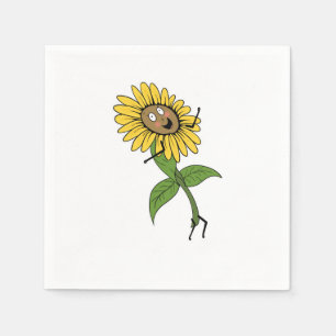 Sunflower, flower theme napkins