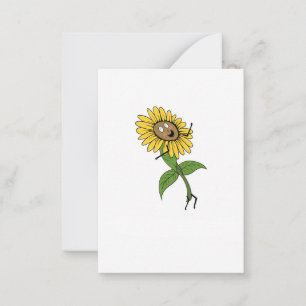 Sunflower, flower theme note card