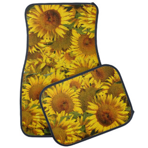 Sunflower Flowers Floral Floor Mats