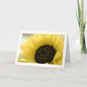 Sunflower Folded Blank Greeting Card