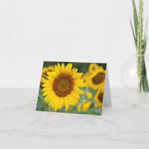 Sunflower Folded Thank You Card