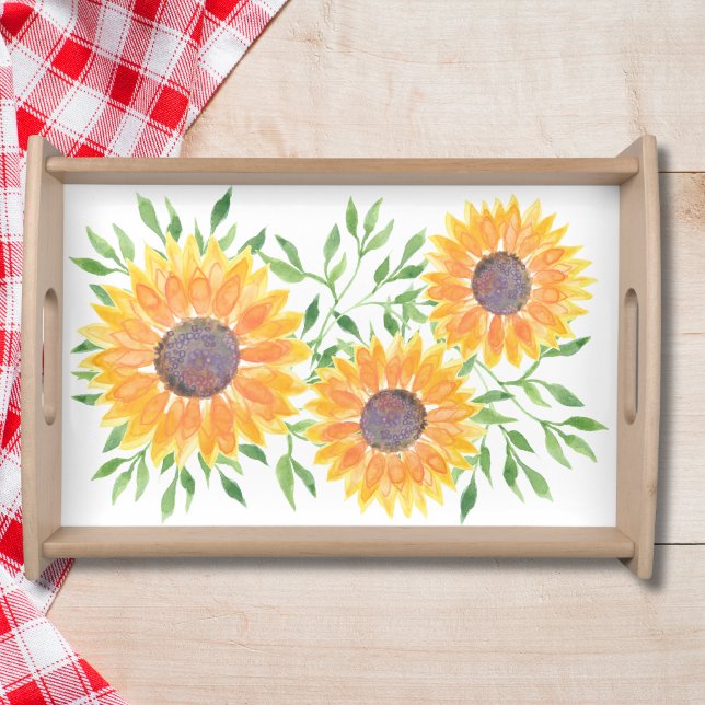 Sunflower Foliage  Serving Tray (Creator Uploaded)