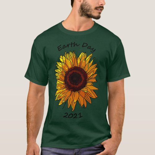Sunflower for Earth Day 2021 T_Shirt