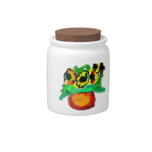 Sunflower for mother's day candy jar