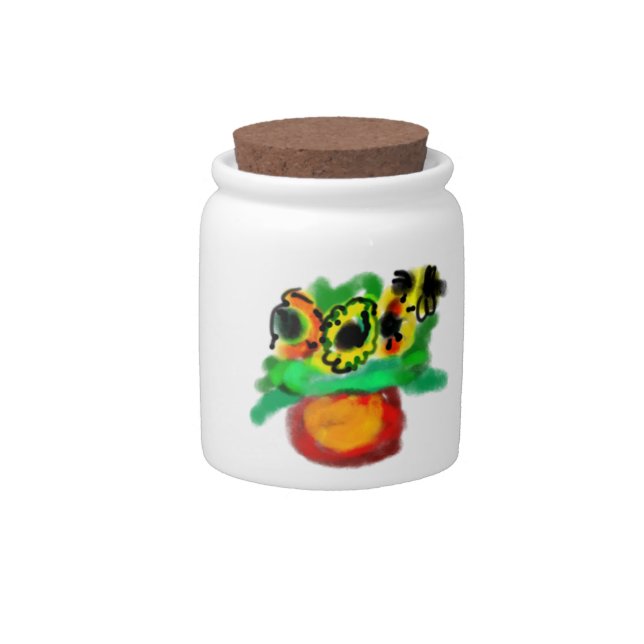Sunflower for mother's day  candy jar (Front)