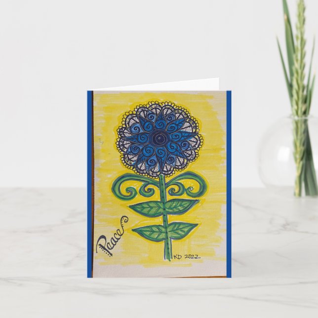 Sunflower for Peace Card (Front)