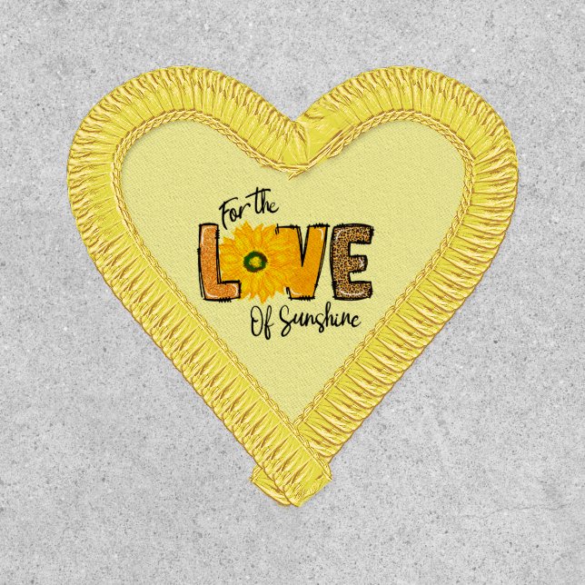 Sunflower For The Love of Sunshine Gold Patch (Front)