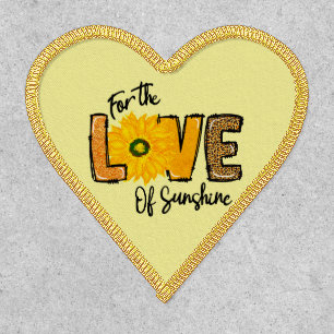 Sunflower For The Love of Sunshine Gold Patch