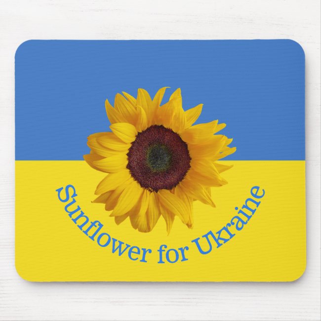 Sunflower for Ukraine Design Mouse Pad