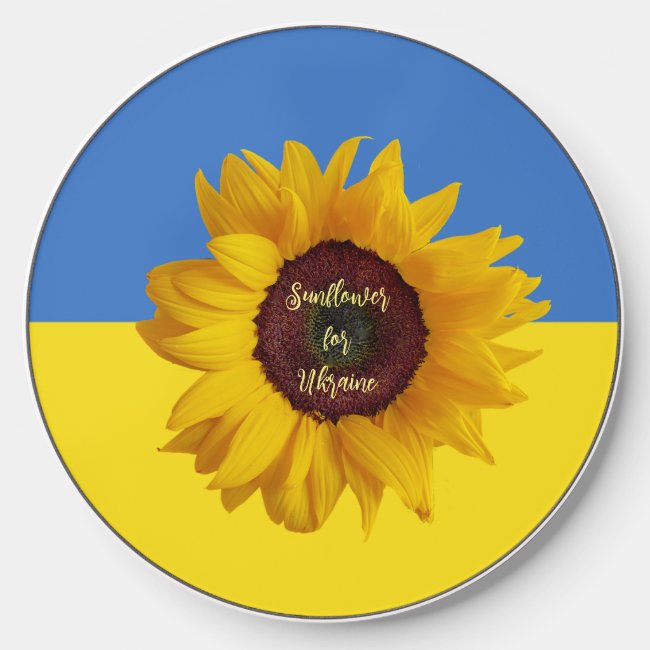 Sunflower for Ukraine Design Wireless Charger