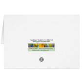 "Sunflower" Fractal Art Card (Back Horizontal)