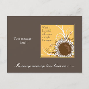 Sunflower frame Sympathy Card