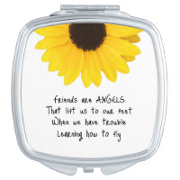 Sunflower Friends Are Angels Saying