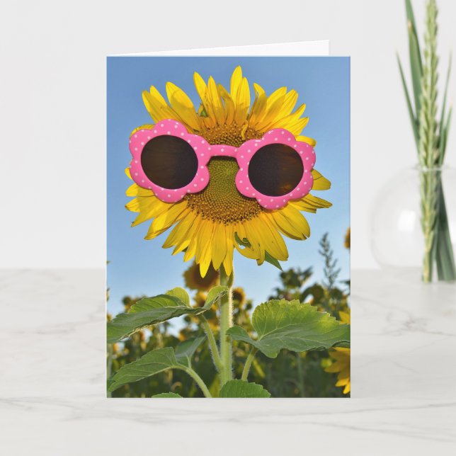 Sunflower Fun Card (Front)