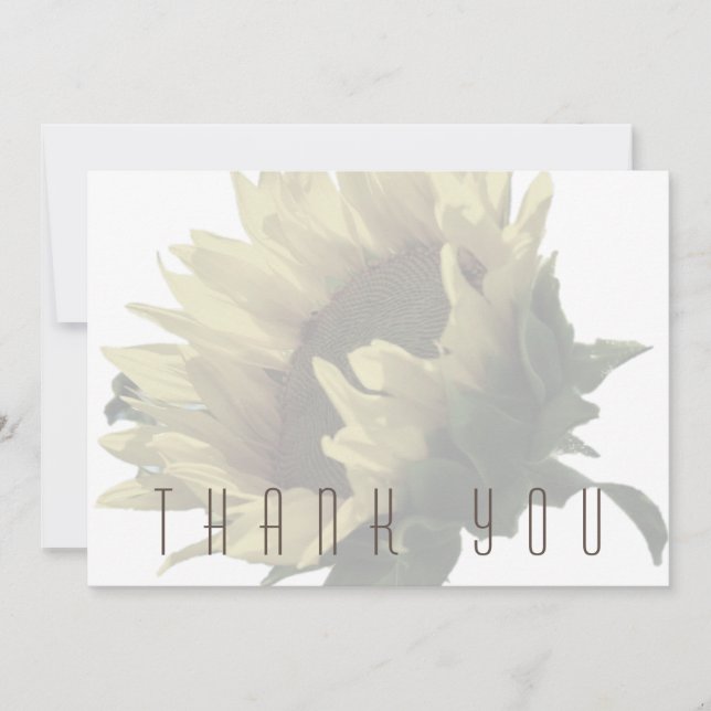 Sunflower Funeral Thank You (Front)