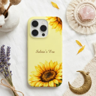 Sunflower Funkey Minimal Modren Viral Customize iPhone 15 Pro Case