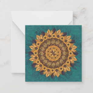 Sunflower Fusion: A Celebration of Diversity Note Card