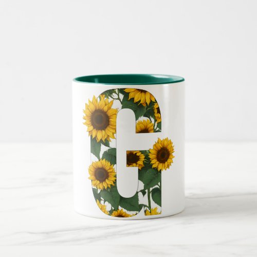 Sunflower G Two_Tone Coffee Mug