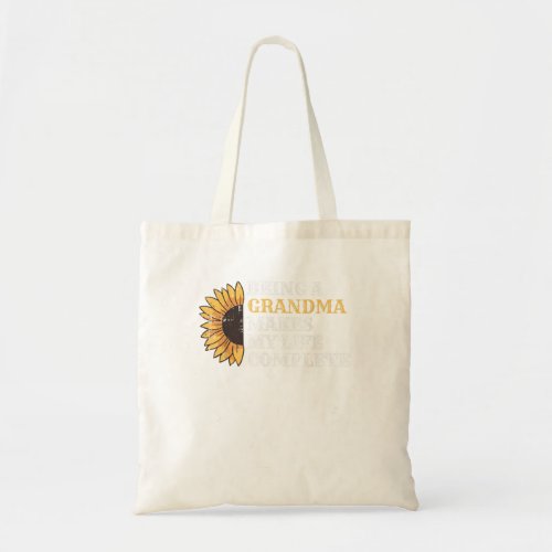 Sunflower Gam Gam Quote Inspirational Grandma G Tote Bag