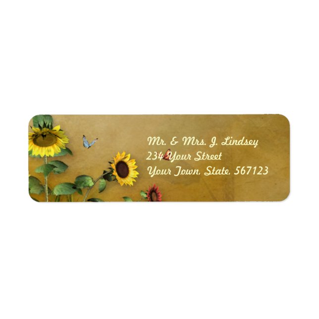 Sunflower Garden 1 Label (Front)