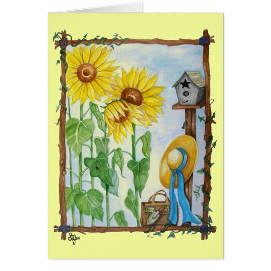Sunflower Garden Cards (Front)