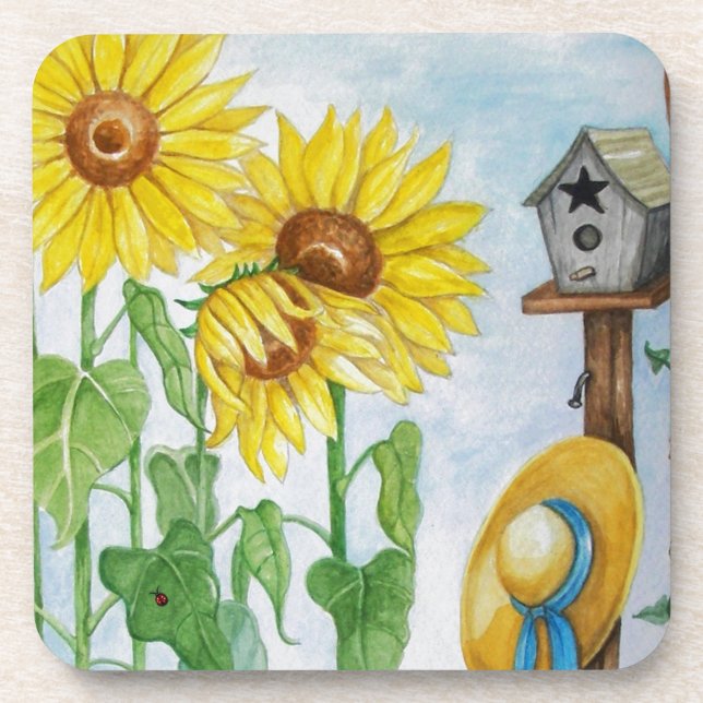 Sunflower Garden Coaster (Front)