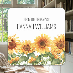 Sunflower Garden From the Library of Bookplate