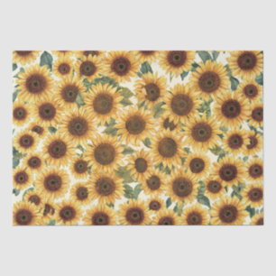 Sunflower Garden In Full Bloom Tissue Paper
