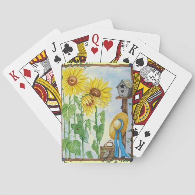 Sunflower Garden Poker Cards (Back)