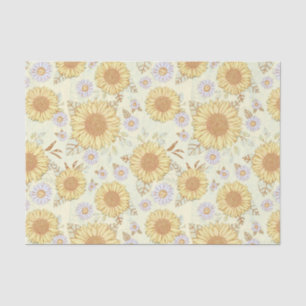 Sunflower Garden Rustic Country Tissue Paper
