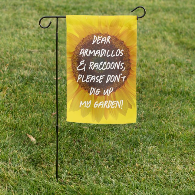 Sunflower Garden Sign With Custom Text (In SItu)