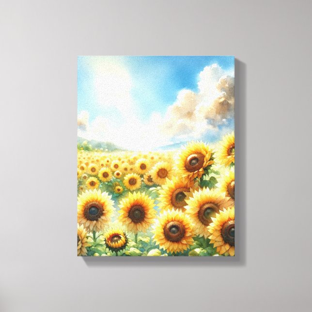 Sunflower garden - Sunflower Wall Art (Front)