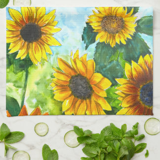 Sunflower Garden Towel | Sunshine Kitchen Decor
