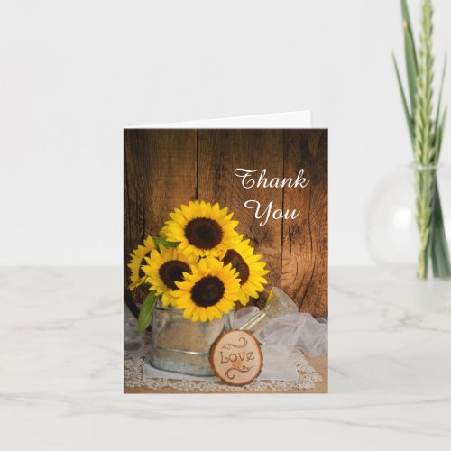 Sunflower Garden Watering Can Bridesmaid Thank You