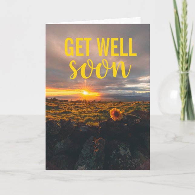 Sunflower | Get Well Soon Card (Front)