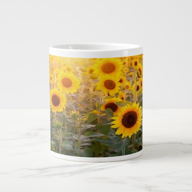 Sunflower Giant Coffee Mug (Front)