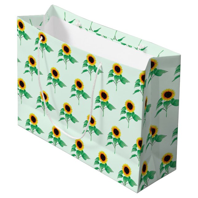 Sunflower Gift Bag (Front Angled)