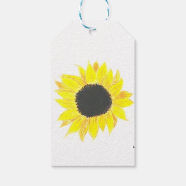 Sunflower Gift Tag (Back)