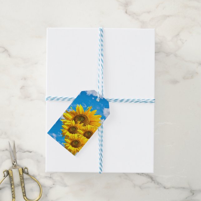 Sunflower Gift Tags (With Twine)