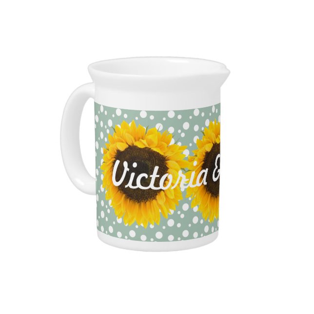 Sunflower Gifts Beverage Pitcher (Left)