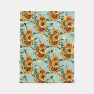 Sunflower Gifts | Bright As A Sunflower Fleece Blanket